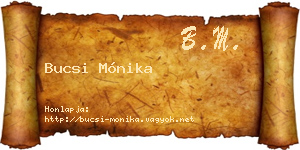 Bucsi Mónika névjegykártya