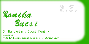 monika bucsi business card